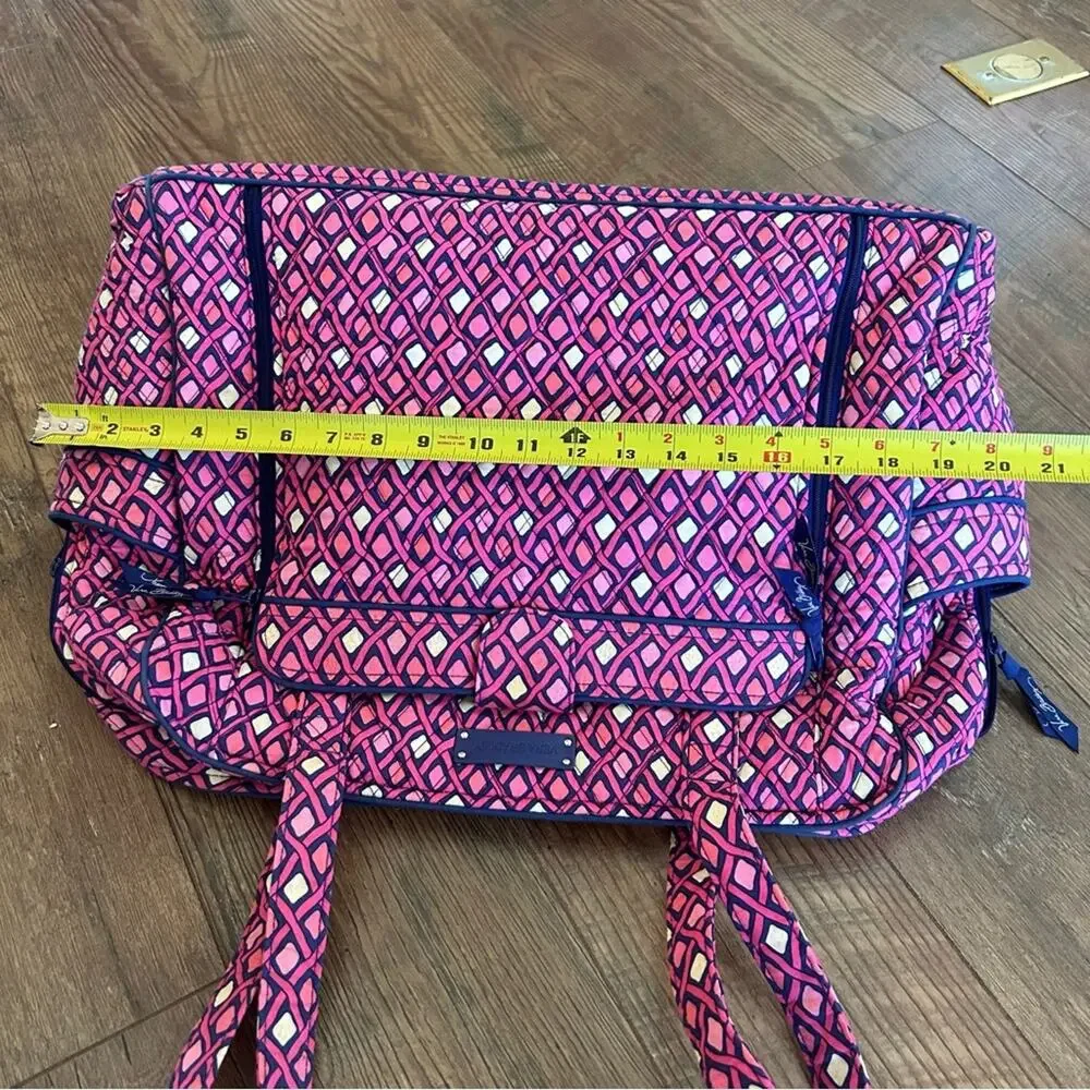 Vera Bradley Stroll Around Baby Bag Katalina Pink Diamonds Pattern